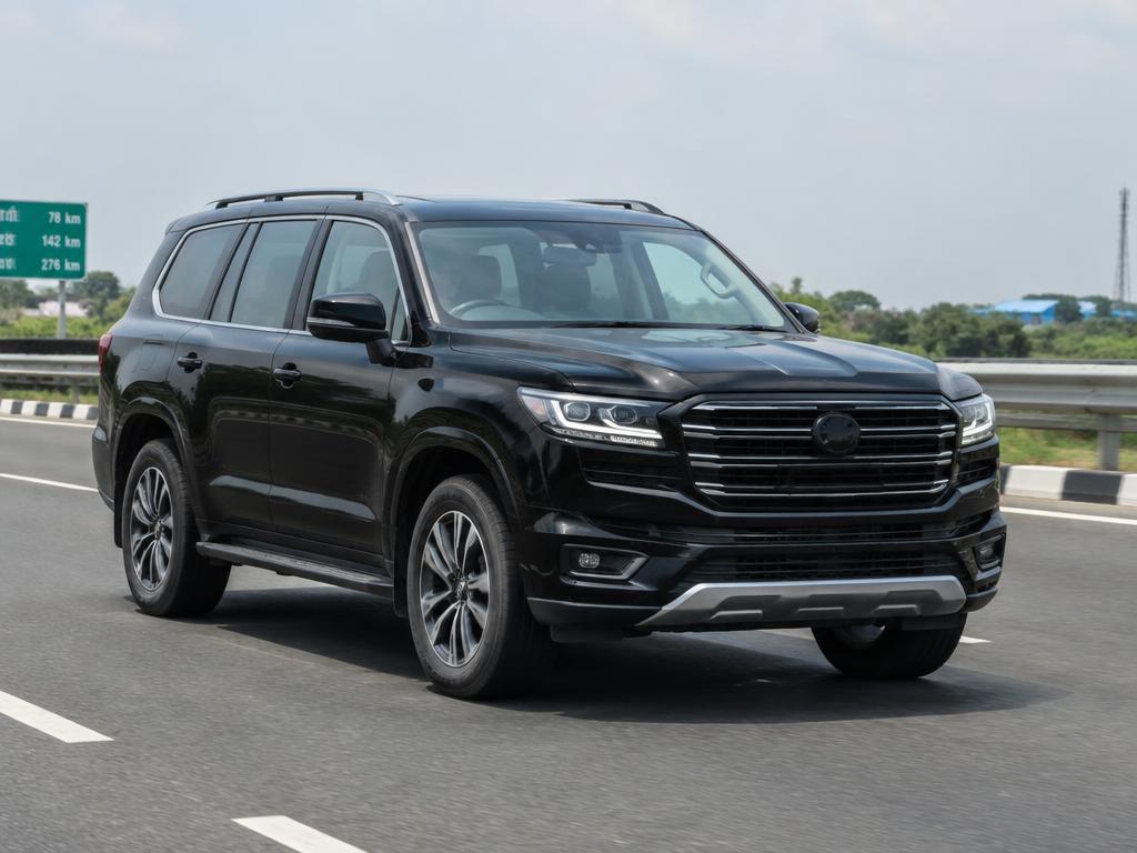 SUV ready for a highway journey